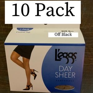 L’eggs Off Black Control Top Pantyhose